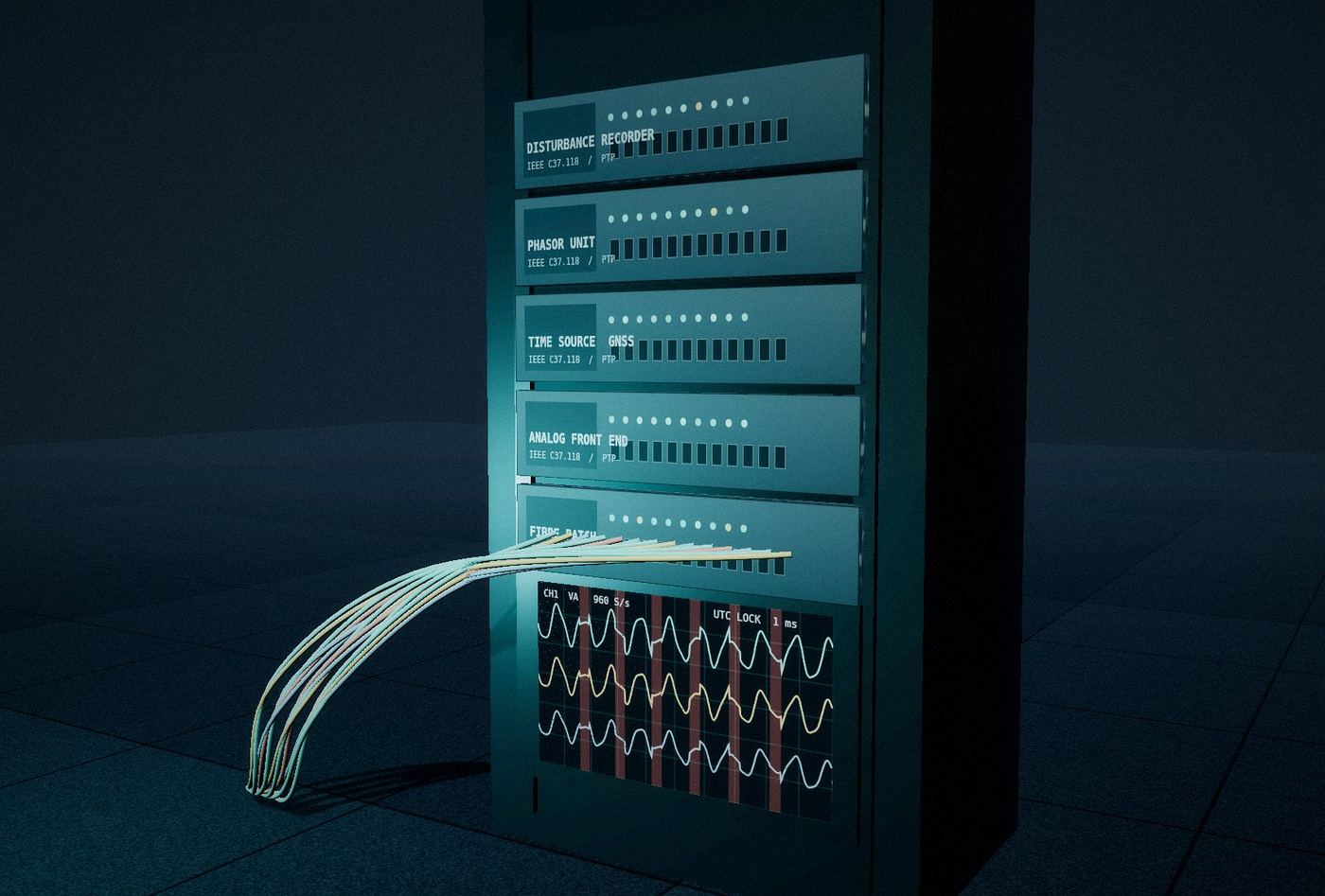 Instrumented measurement cabinet
